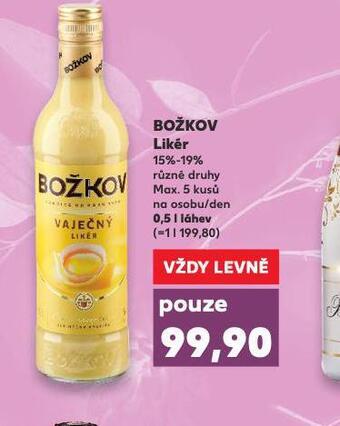 Kaufland Božkov likér nabídka