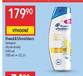 Globus Head & shoulders šampon nabídka
