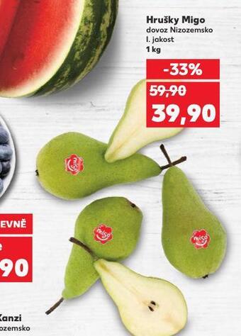 Kaufland Hrušky migo nabídka