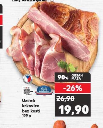 Kaufland Uzená krkovice bez kosti nabídka