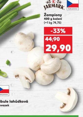 Kaufland Žampiony nabídka