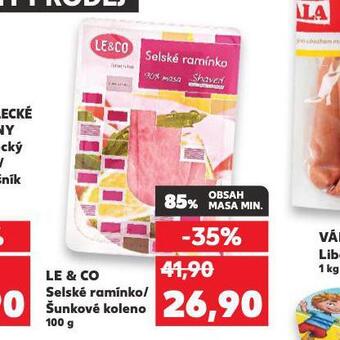 Kaufland Le & co šunkové koleno nabídka