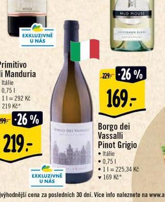Albert Borgo dei vassalli pinot grigio nabídka