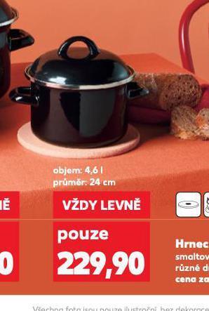 Kaufland Hrnec s poklicí 24 cm nabídka