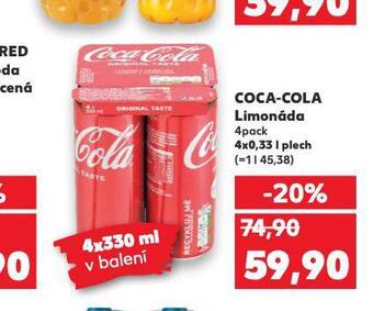 Kaufland Coca cola 4pack nabídka