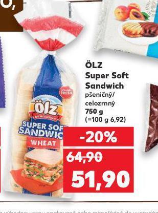 Kaufland Ölz super soft sandwich nabídka