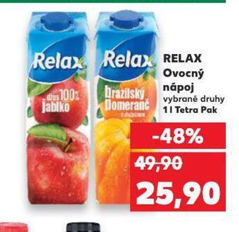 Kaufland Relax ovocný nápoj nabídka