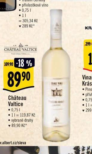 Albert Chateau valtice nabídka