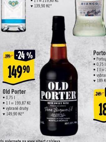Albert Old porter nabídka