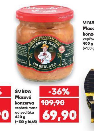 Kaufland Švéda masová konzerva nabídka