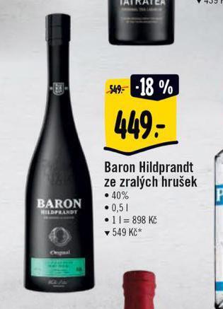 Baron hildprandt ze zralých hrušek