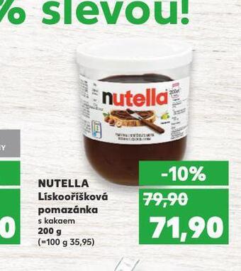 Kaufland Nutella lískooříšková pomazánka nabídka
