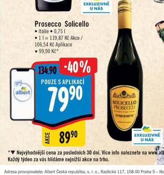 Albert Prosecco solicello nabídka