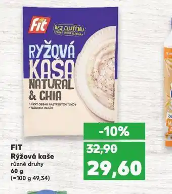 Kaufland Fit rýžová kaše nabídka
