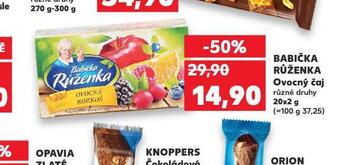 Kaufland Babička růženka ovocný čaj nabídka