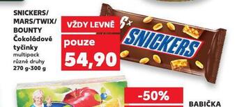 Kaufland Snickers / mars / twix / bounty nabídka