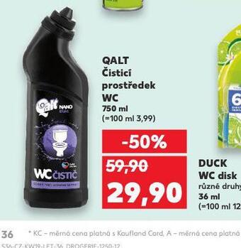 Kaufland Qalt čistící prostředek wc nabídka