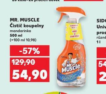 Kaufland Mr. muscle čistič koupelny nabídka