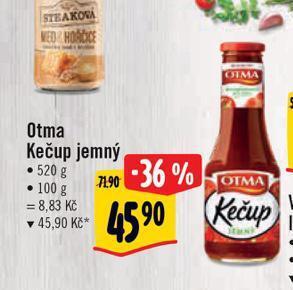 Albert Otma kečup nabídka