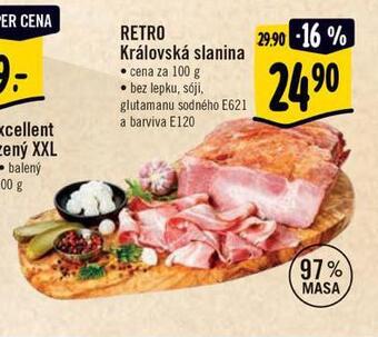 Albert Retro královská slanina nabídka