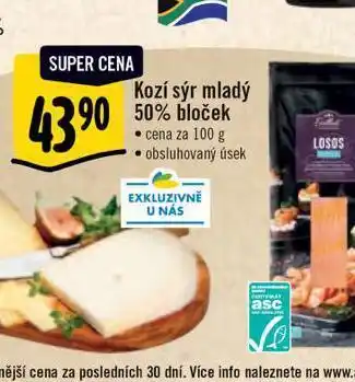 Albert Kozí sýr mladý 50% bloček nabídka
