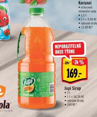 Albert Jupí sirup nabídka