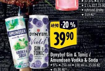 Albert Dynybyl violet gin & tonic nabídka