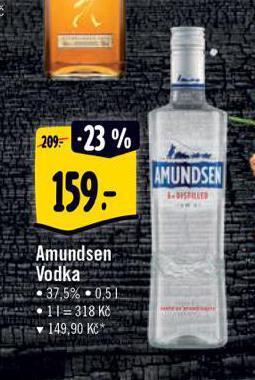 Albert Amundsen vodka nabídka