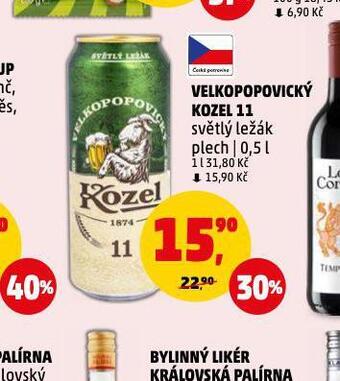 Penny Market Pivo velkopopovický kozel 11 nabídka