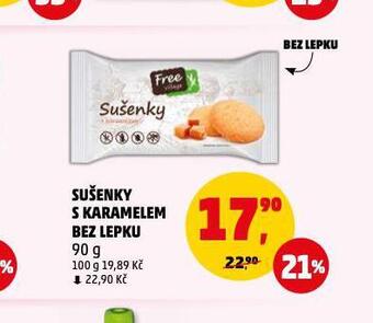 Penny Market Sušenky s karamelem bez lepku nabídka