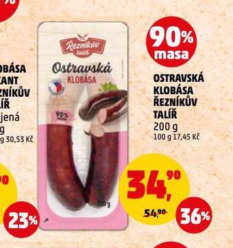 Penny Market Ostravská klobása nabídka