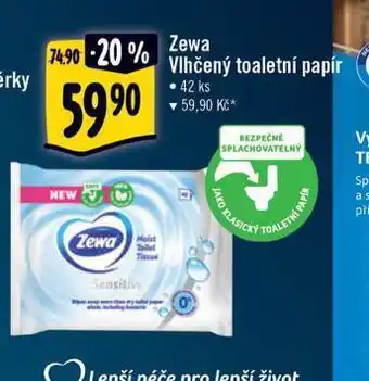 Albert Zewa vlhčený toaletní papír nabídka
