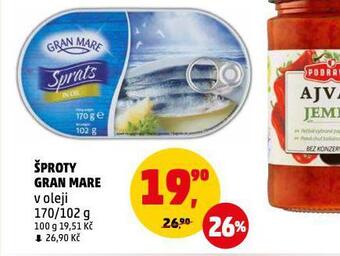 Penny Market Šproty gran mare nabídka