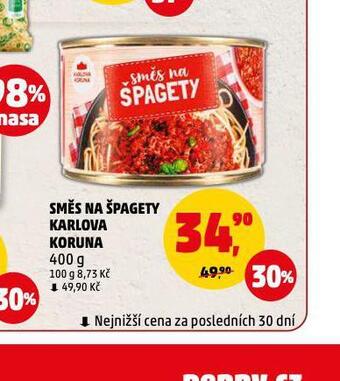 Penny Market Směs na špagety karlova koruna nabídka