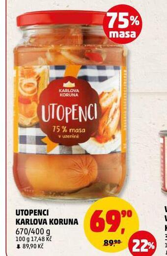 Penny Market Utopenci karlova koruna nabídka