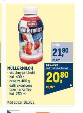 Makro Müllermilch nabídka