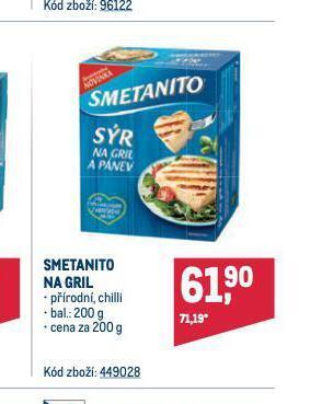 Makro Smetanito na gril nabídka
