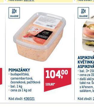 Makro Pomazánky nabídka