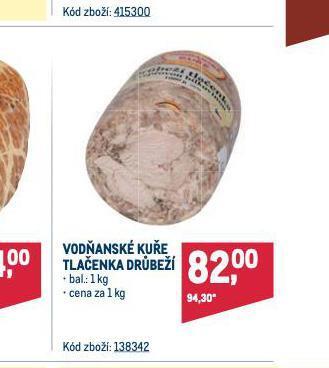Makro Tlačenka drůbeží nabídka