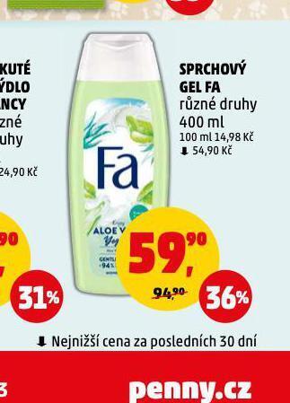 Penny Market Fa sprchový gel nabídka