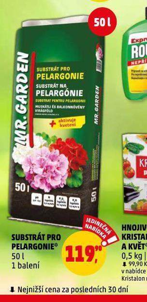 Penny Market Substrát pro pelargonie nabídka