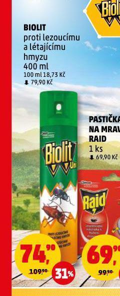 Penny Market Biolit proti lezoucímu a létajícímu hmyzu nabídka