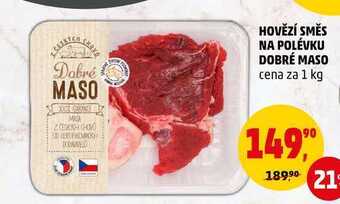 Penny Market Hovězí směs na polévku dobré maso, 1 kg nabídka