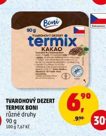 Penny Market Tvarohový dezert termix boni, 90 g nabídka