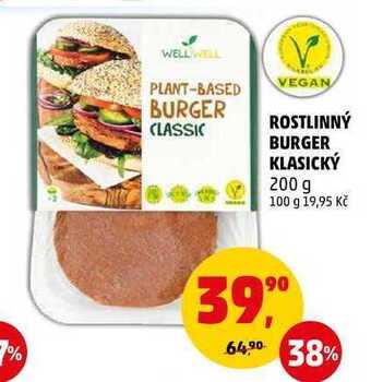Penny Market Rostlinný burger klasický, 200 g nabídka
