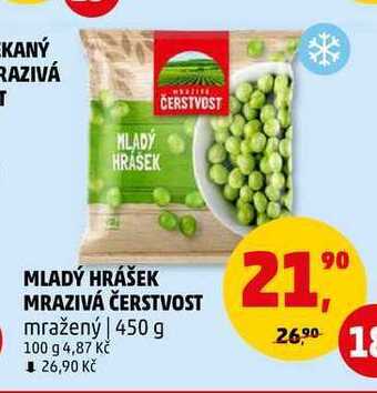Penny Market Mladý hrášek mrazivá čerstvost, 450 g nabídka