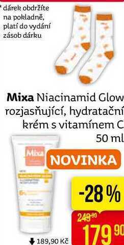 Teta Mixa niacinamid glow rozjasňující, hydratační krém s vitamínem c 50 ml nabídka