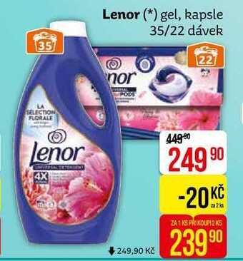 Teta Lenor prací kapsle 22 dávek, vybrané druhy nabídka