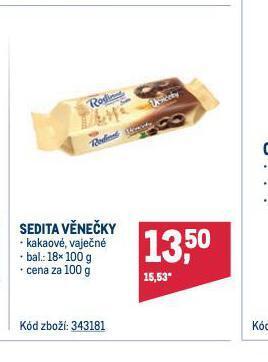 Makro Sedita věnečky nabídka