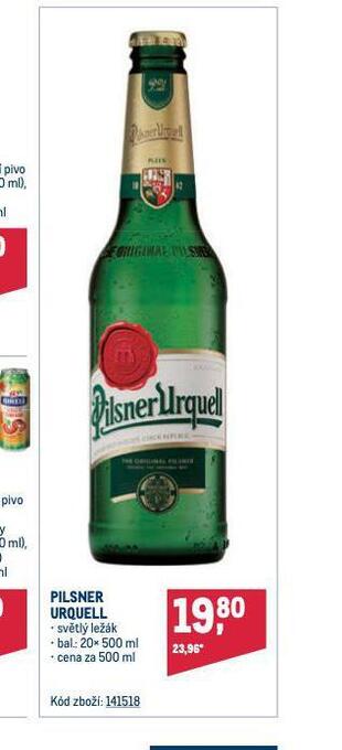 Makro Pivo pilsner urquell nabídka